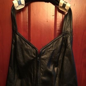 NWT Black Halter & Mini Skirt